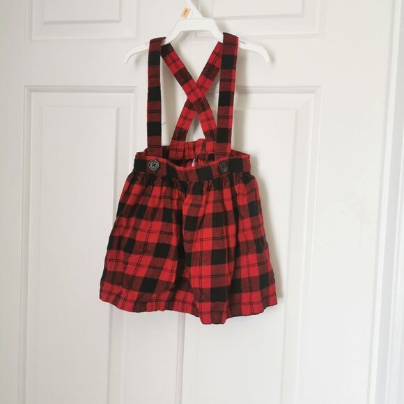 3/$20 George plaid pinafore skirt size 18-24 m - Picture 1 of 3